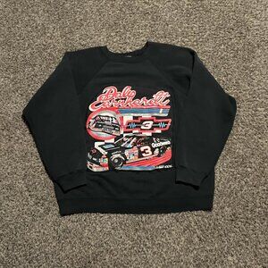 Vintage 1991 Dale Earnhardt NASCAR Racing Black Crewneck Sweatshirt